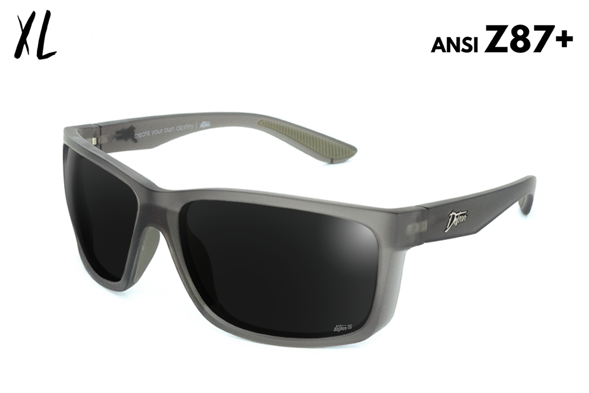 Breach XL - Frosted Gray - Black Polarized Sunglasses | Detour