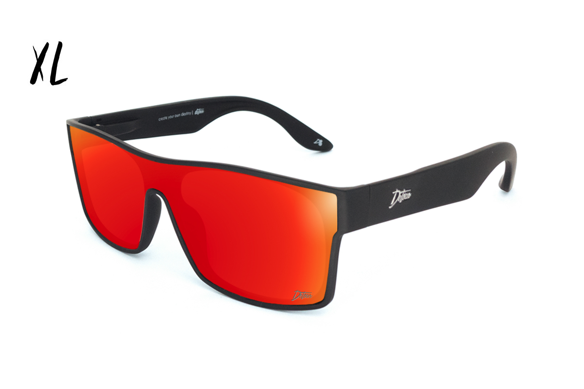 Horizon XL - Matte Black - Red Sunset Polarized Sunglasses