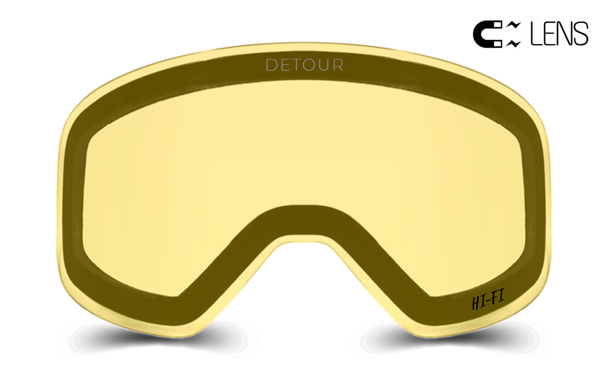 yellow lens ski goggles PowPow Snow - Spare Hi-Fi Lens