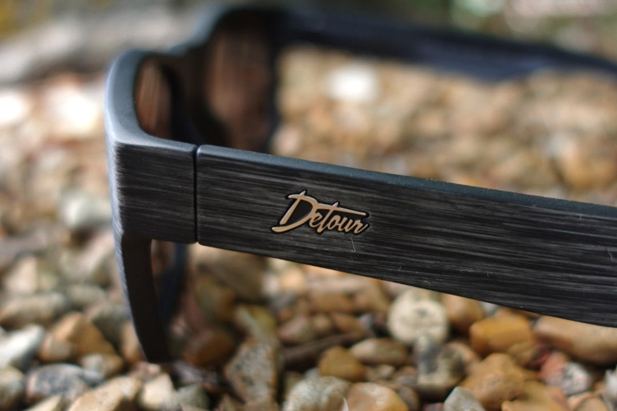 Big Kahuna XL Sunglasses - Drift Wood - Jet Black Polarized