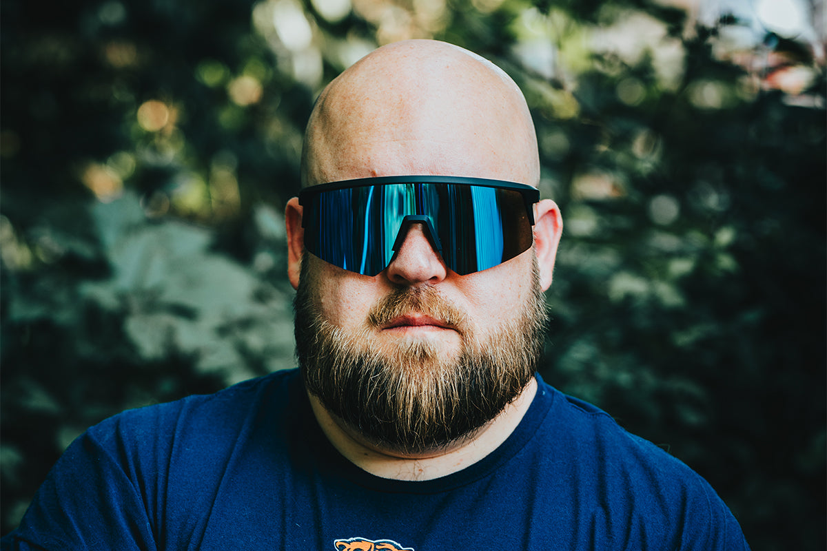 Surge XL - Matte Black - Electric Blue Sunglasses | Detour