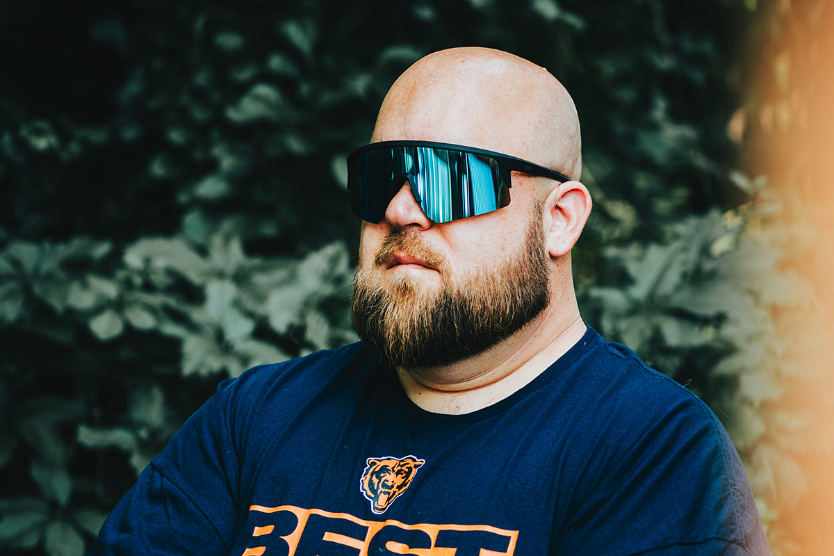 Surge XL - Matte Black - Electric Blue Sunglasses | Detour
