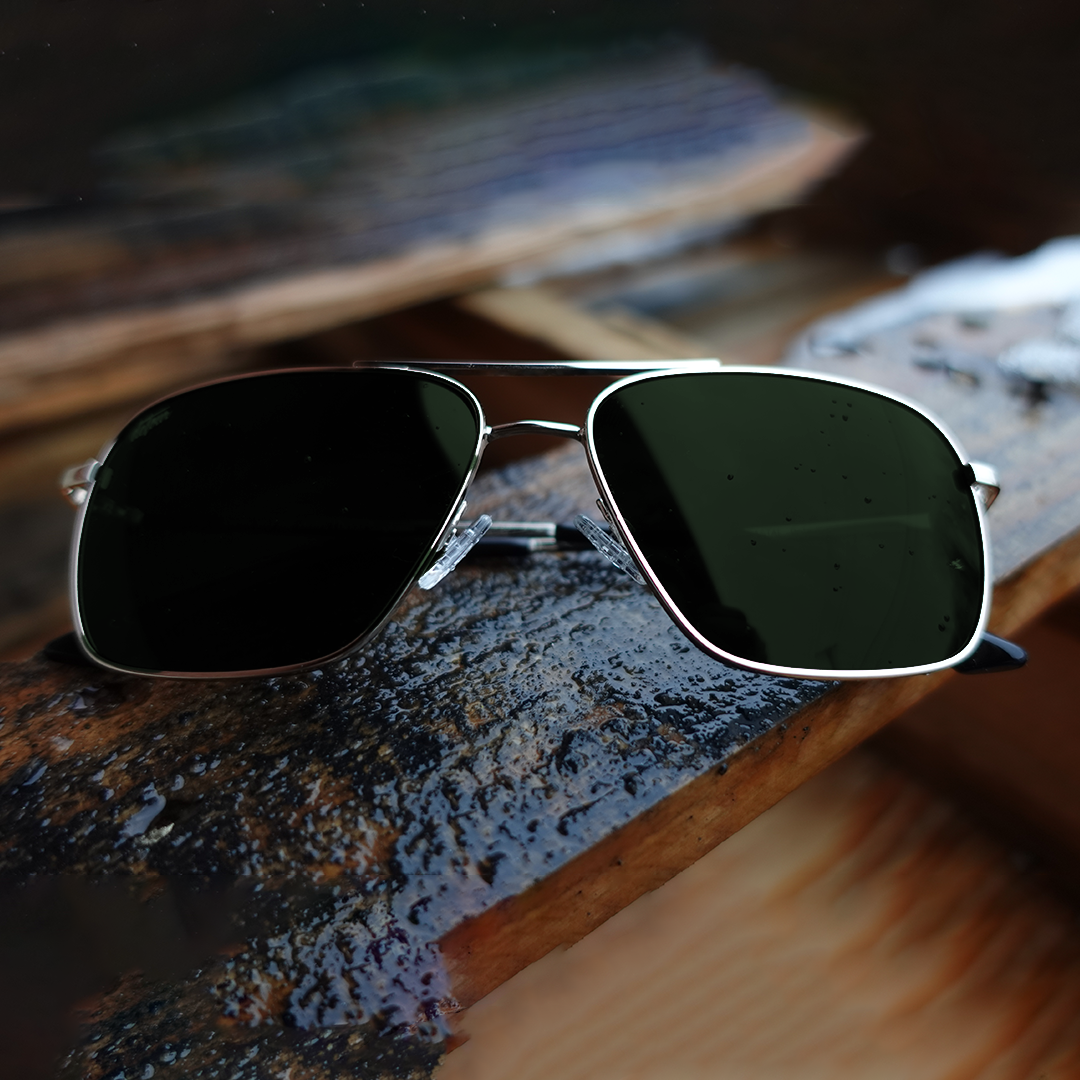 Coastal - Gold - Dark Green Sunglasses