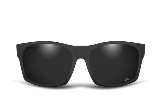 Big Kahuna - Matte Black - Black Polarized Sunglasses | Detour
