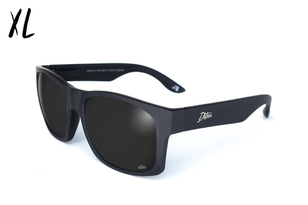 Arkona ブラックメタル black l Big Kahuna - Matte Black - Black Polarized Sunglasses | Detour
