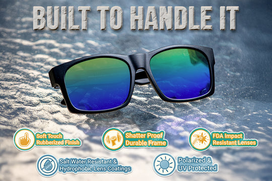 Big Kahuna - Matte Black - Sky Blue Polarized | Detour – Detour