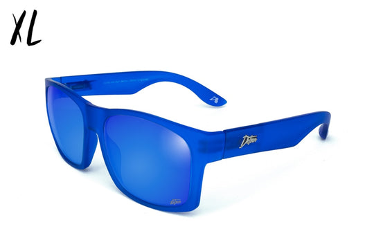 Big Kahuna XL Sunglasses - Frosted Blue - Deep Blue Polarized