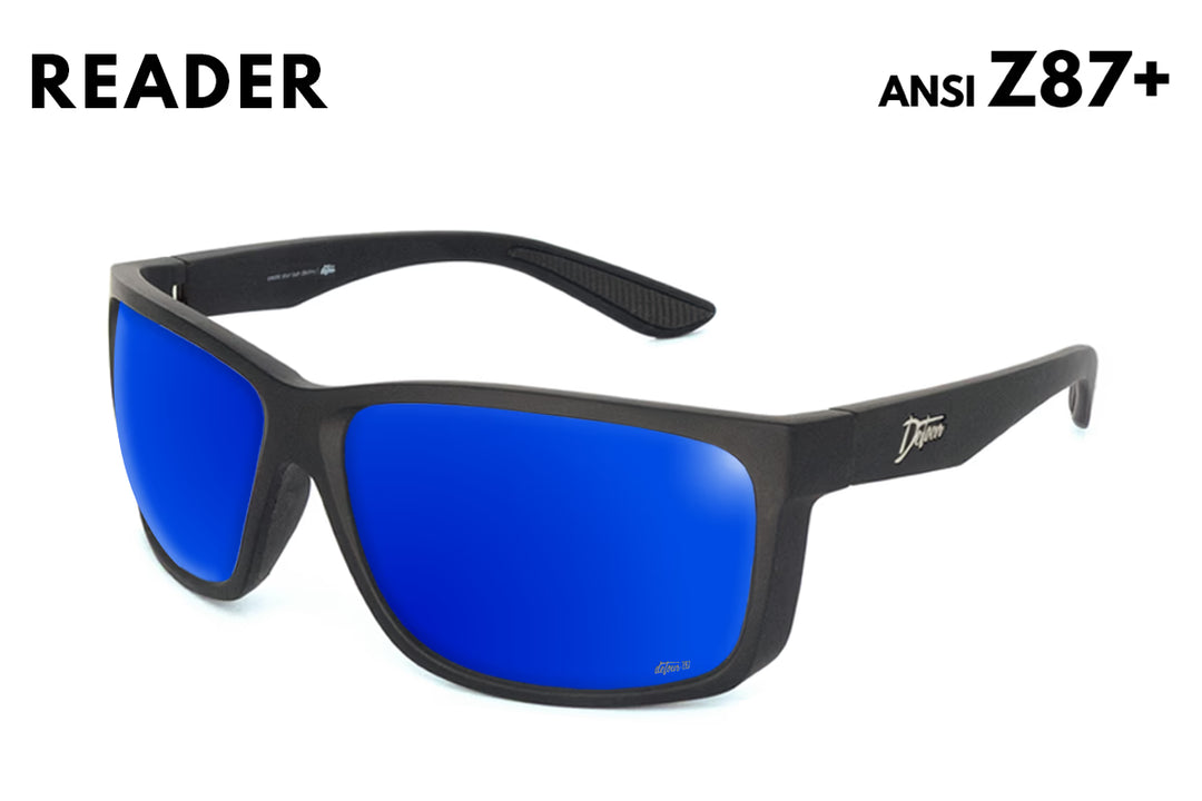 【新作】crack glass ブラックブルー　feuerhand Breach Reader - Matte Black - Deep Blue Polarized Reader Fishing