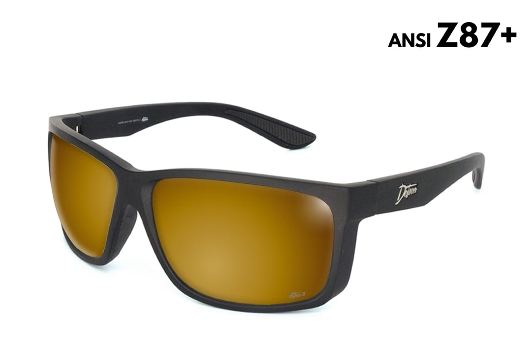 Breach - Matte Black - 24K Gold Polarized Fishing Sunglasses