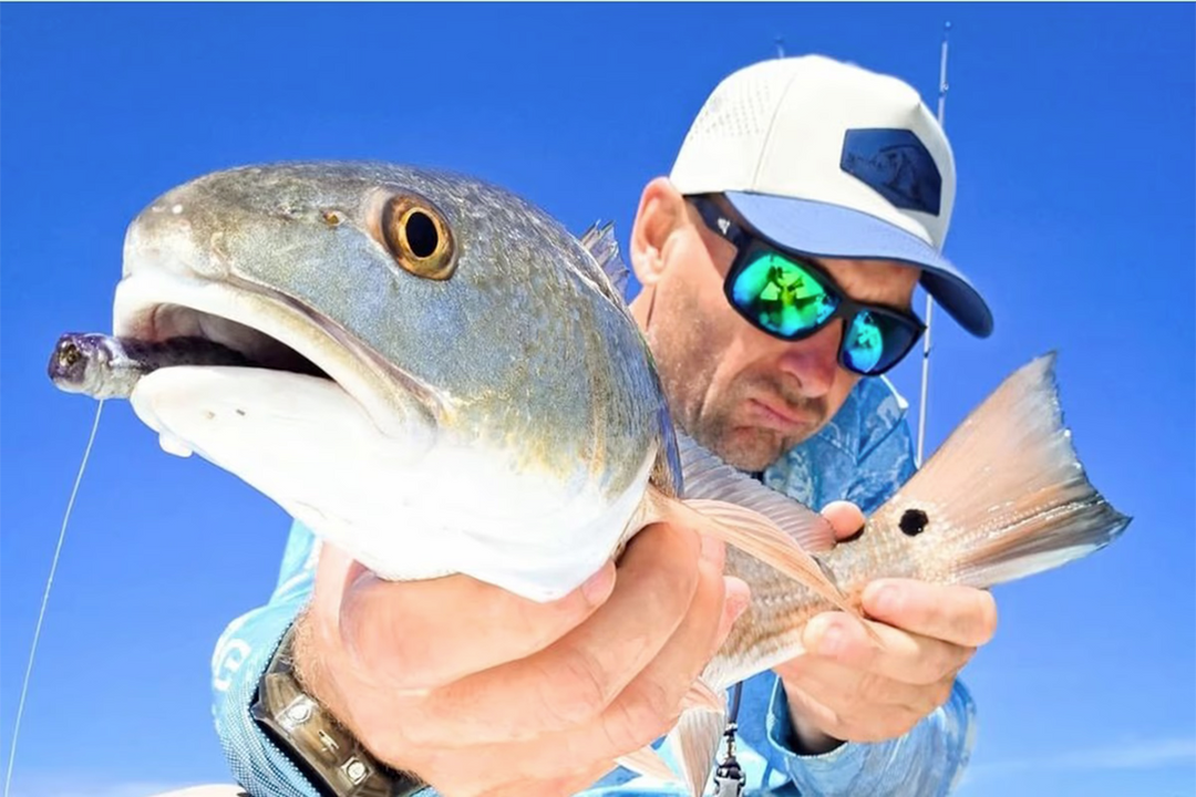 Breach - Matte Black - Green Polarized Fishing Sunglasses | Detour