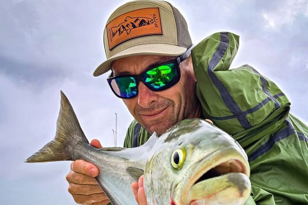 Breach - Matte Black - Green Polarized Fishing Sunglasses | Detour