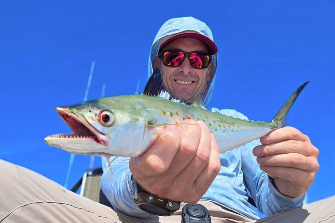 Breach - Matte Black - Red Sunset Polarized Fishing Sunglasses