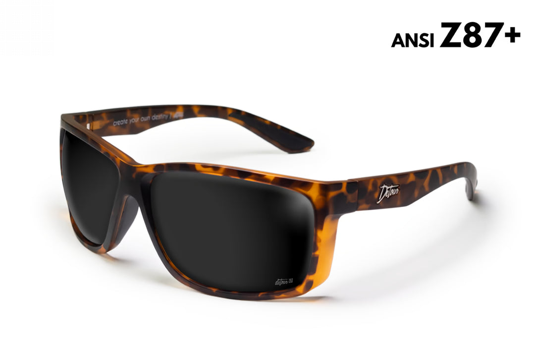 Breach - Tortoise Shell - Jet Black Polarized Fishing Sunglasses