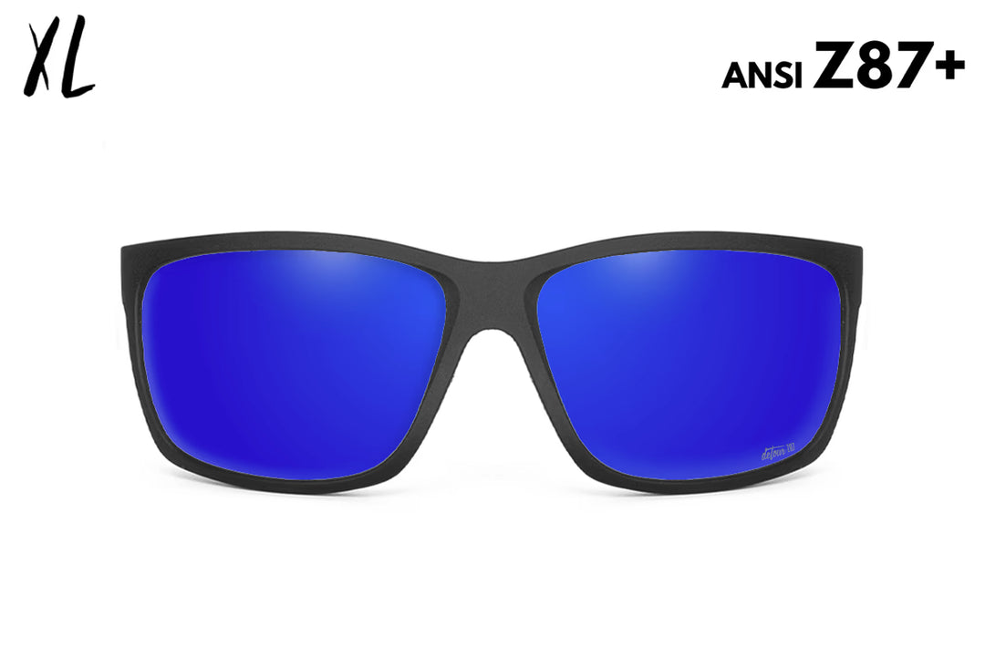 Breach XL - Matte Black - Blue Polarized Fishing Sunglasses