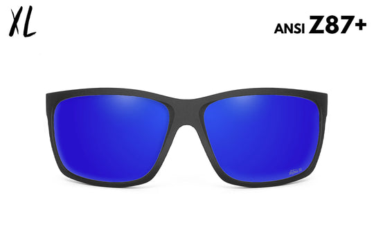 Breach XL - Matte Black - Blue Polarized Fishing Sunglasses