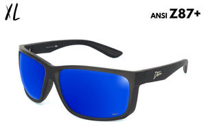Breach XL - Matte Black - Deep Blue Polarized ANSI Z87+