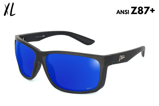 Breach XL - Matte Black - Blue Polarized Fishing Sunglasses
