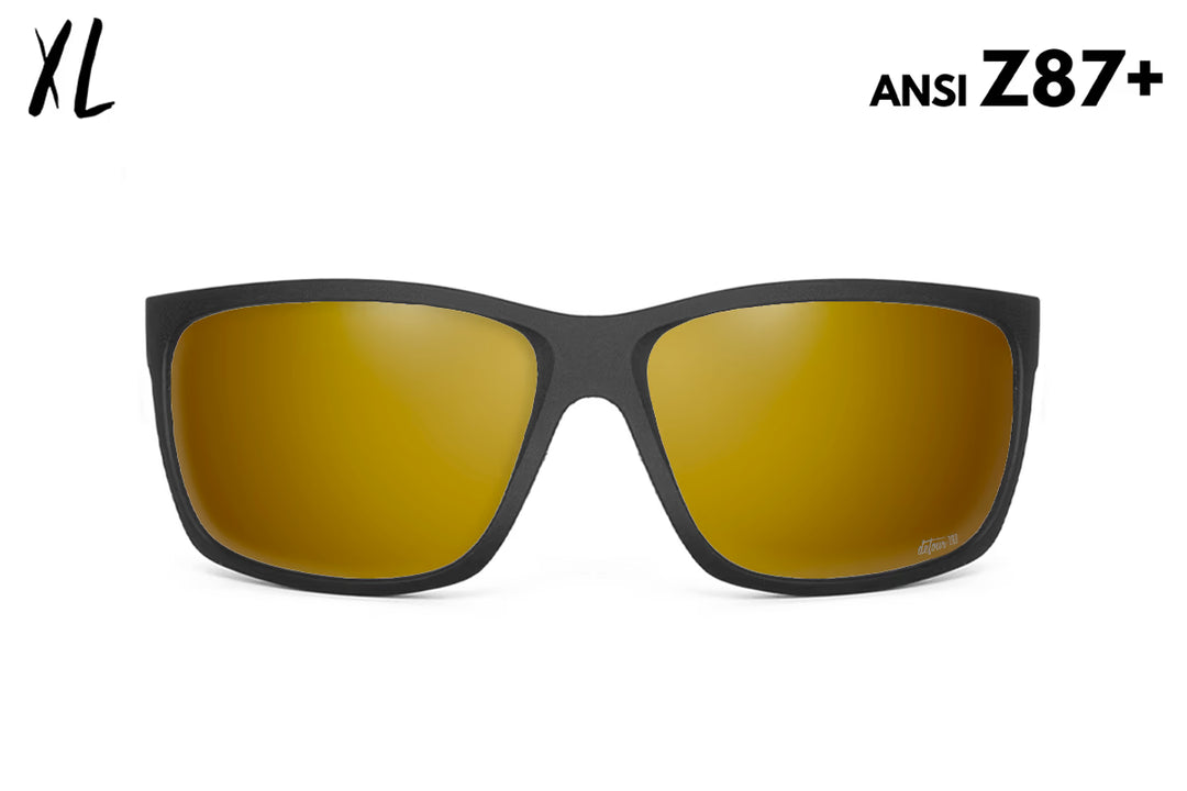 Breach XL - Matte Black - 24k Gold Polarized Fishing Sunglasses
