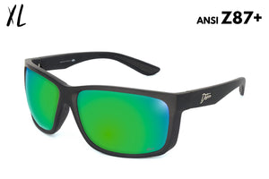 Breach XL - Matte Black - Green Machine Polarized ANSI Z87+