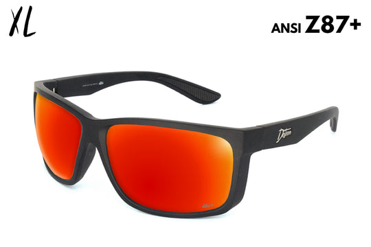 Breach XL - Matte Black - Red Sunset Polarized Fishing Sunglasses