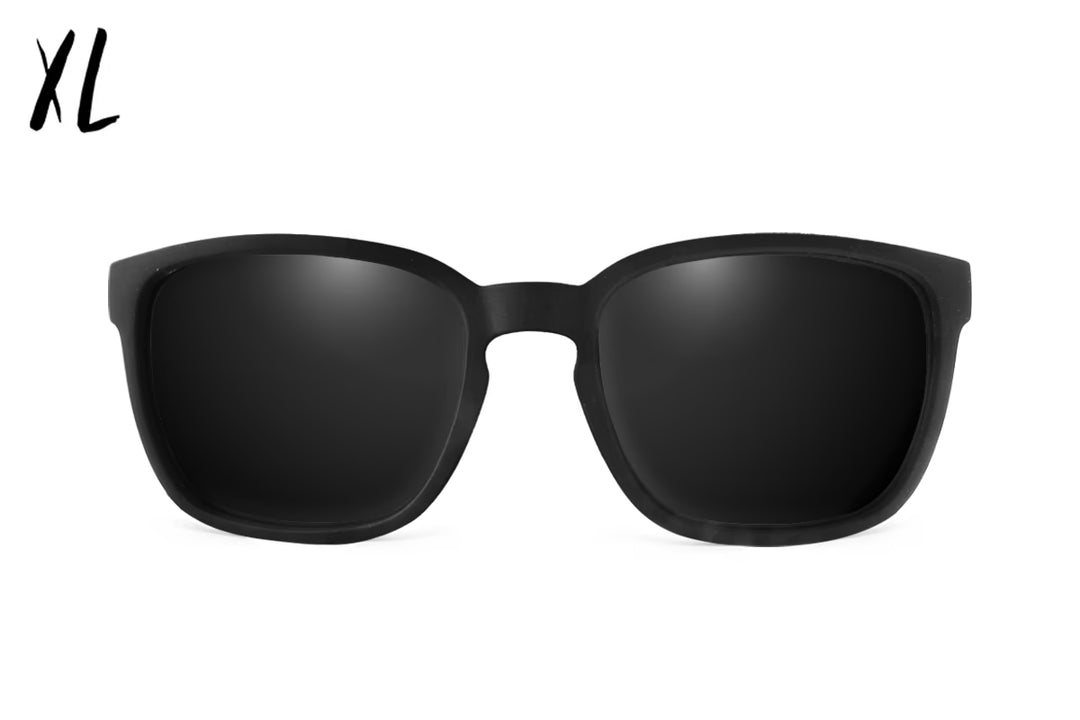 Cabana XL - Matte Black - Black Polarized Sunglasses | Detour