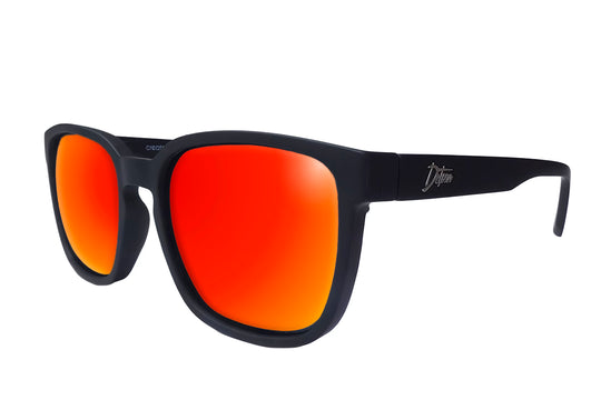 Cabana XL - Matte Black - Red Sunset Polarized Sunglasses | Detour