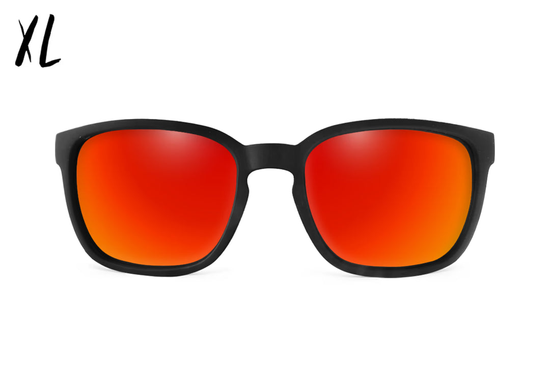 Cabana XL - Matte Black - Red Sunset Polarized Sunglasses | Detour