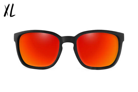 Cabana XL - Matte Black - Red Sunset Polarized Sunglasses | Detour