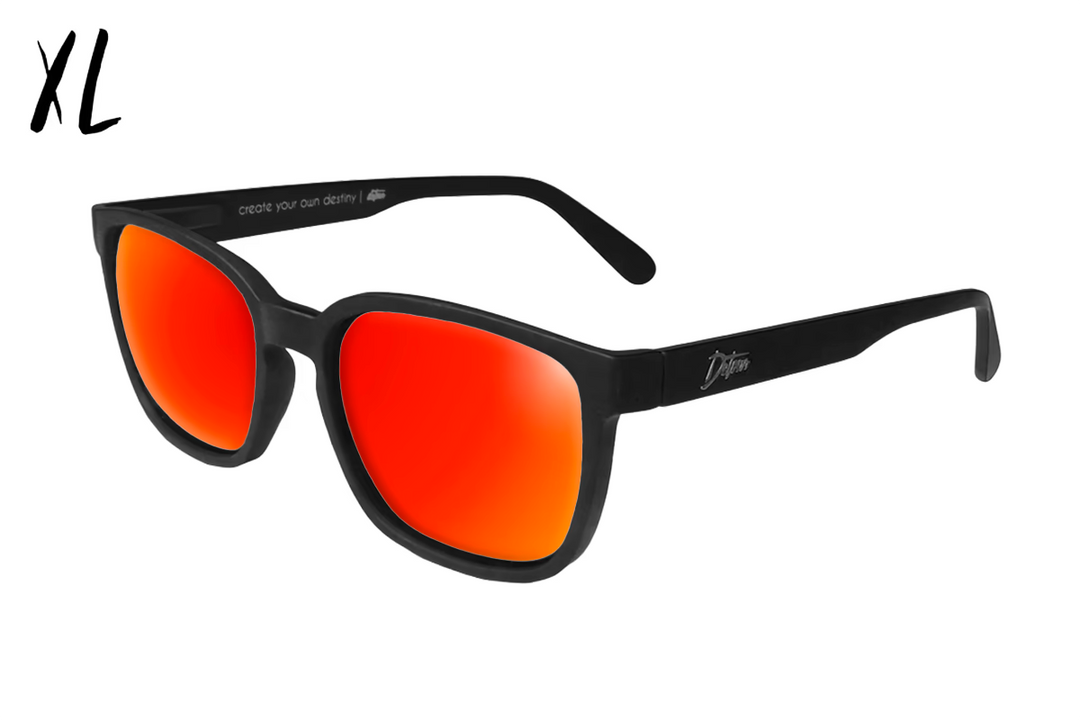 Cabana XL - Matte Black - Red Sunset Polarized Sunglasses | Detour
