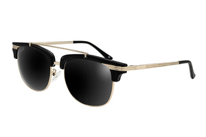 Gloss Black Gold - Jet Black Lens Polarized - Castaway
