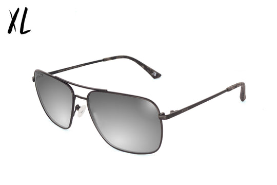 Coastal XL - Matte Black/Grey Tortoise - Silver Polarized