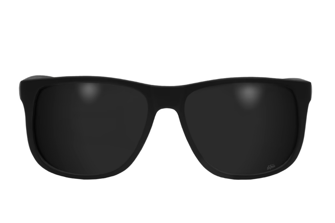 Eminence - Matte Black - Jet Black Lens Polarized – Detour Sunglasses