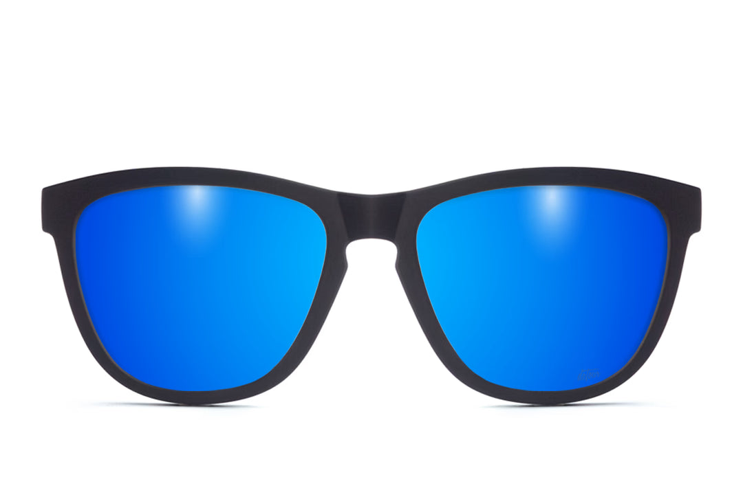 Matte Black - Electric Blue Lens Polarized - Essentials  display picture 1