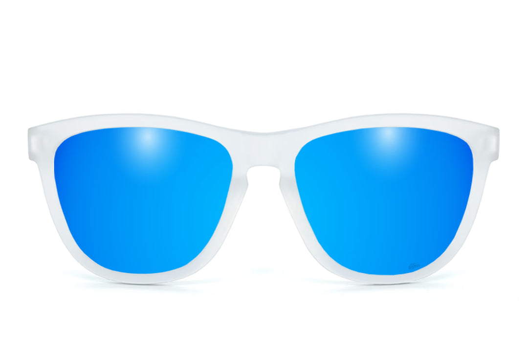 Frosted Clear - Electric Blue Lens Polarized - Essentials – Detour