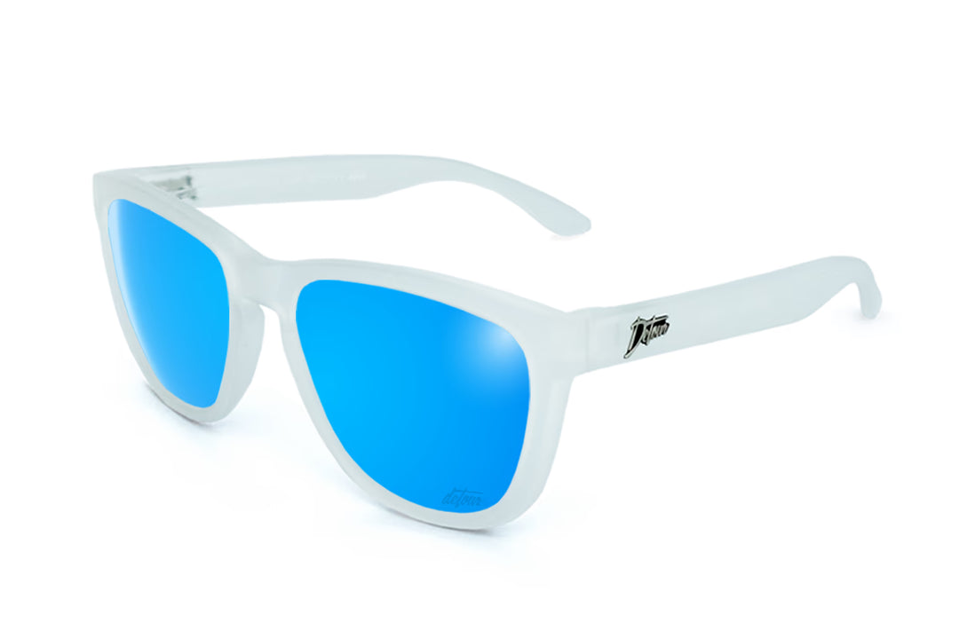Frosted Clear - Electric Blue Lens Polarized - Essentials – Detour