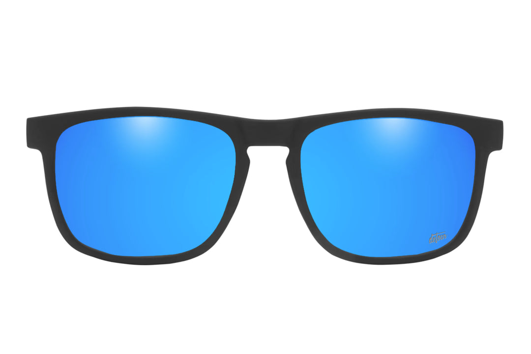Floaties - Matte Black - Electric Blue Polarized | Detour – Detour