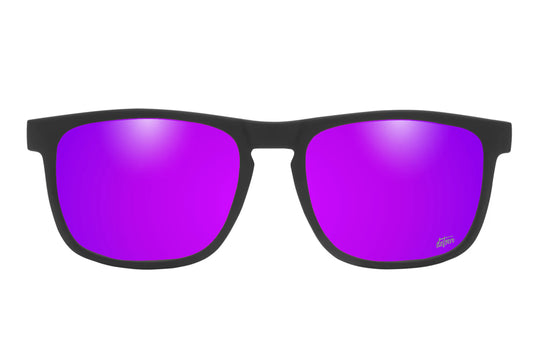 Floaties - Matte Black - Purple Polarized Sunglasses | Detour