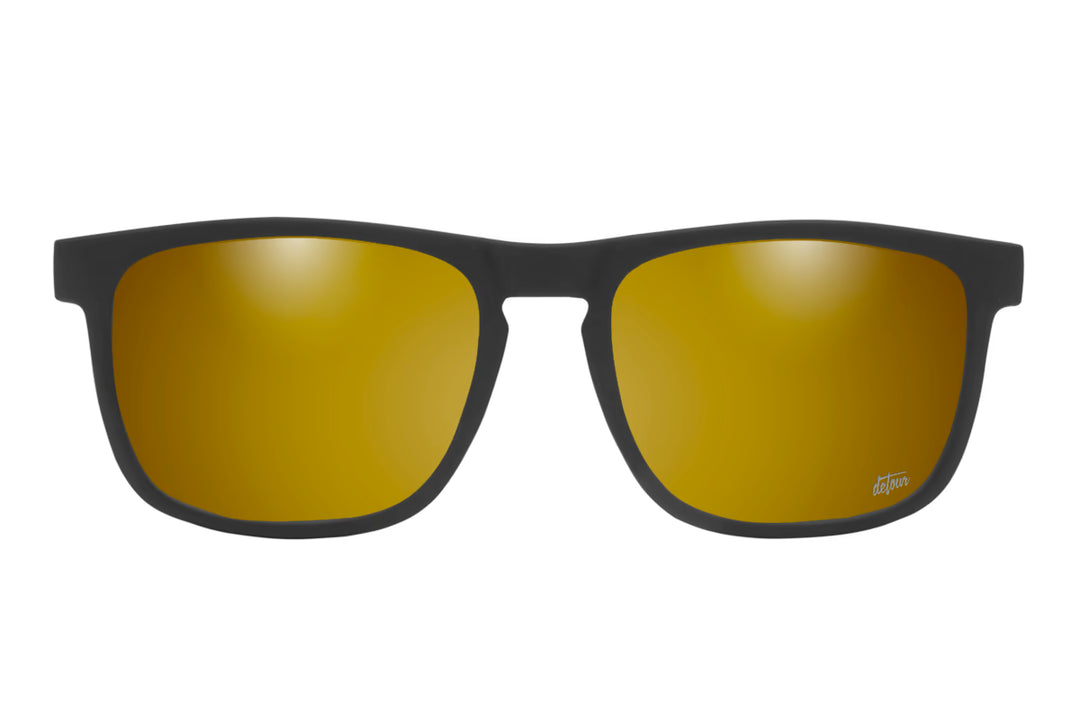 Floaties XL Floating Sunglasses - Matte Black - 24K Gold Lens