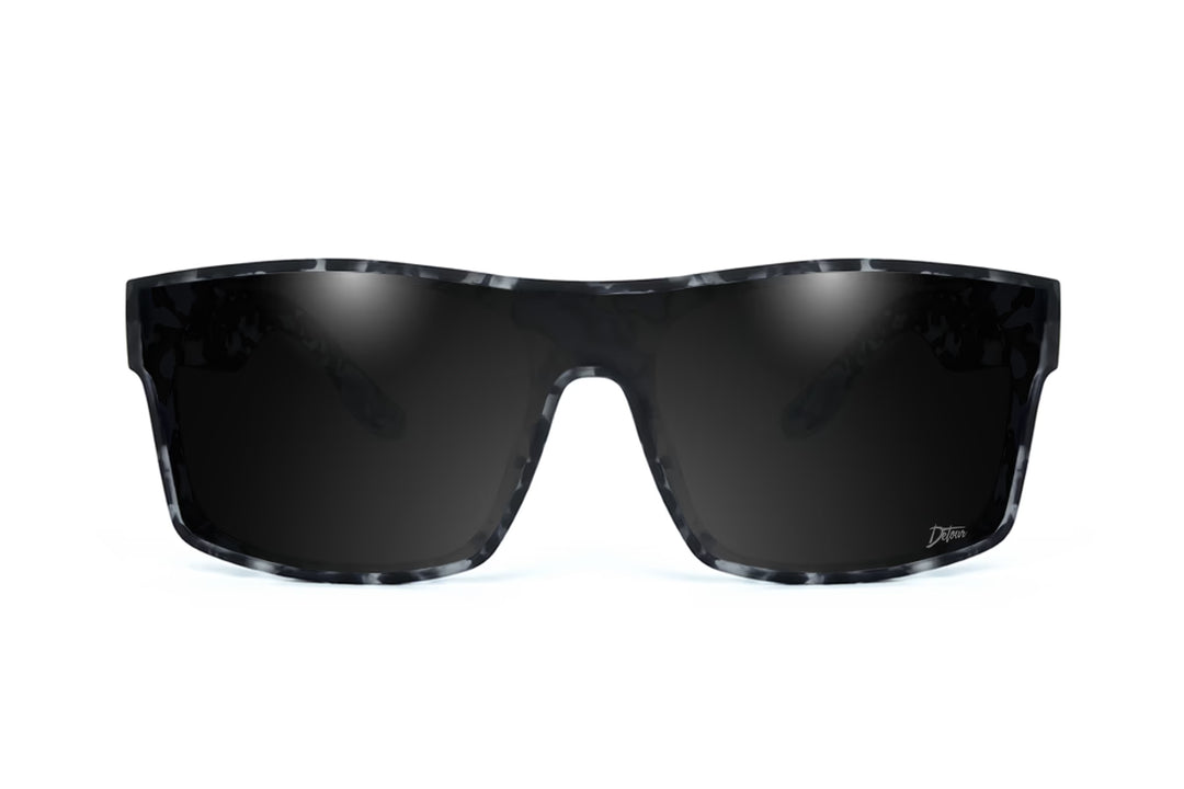 Horizon XL - Gray Tortoise - Jet Black Polarized Sunglasses