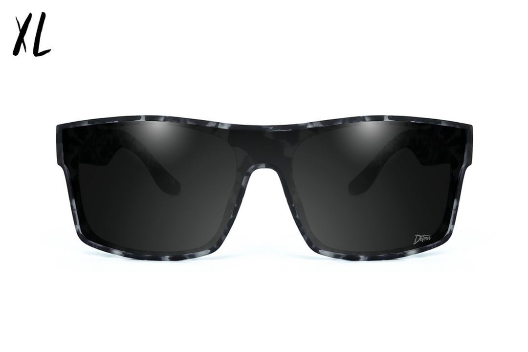 Horizon XL - Gray Tortoise - Jet Black Polarized Sunglasses