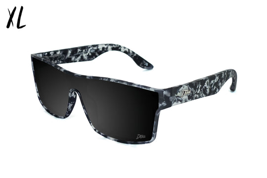 Horizon XL - Gray Tortoise - Jet Black Polarized Sunglasses