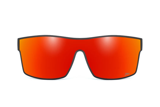 Horizon XL - Matte Black - Red Sunset Polarized Sunglasses