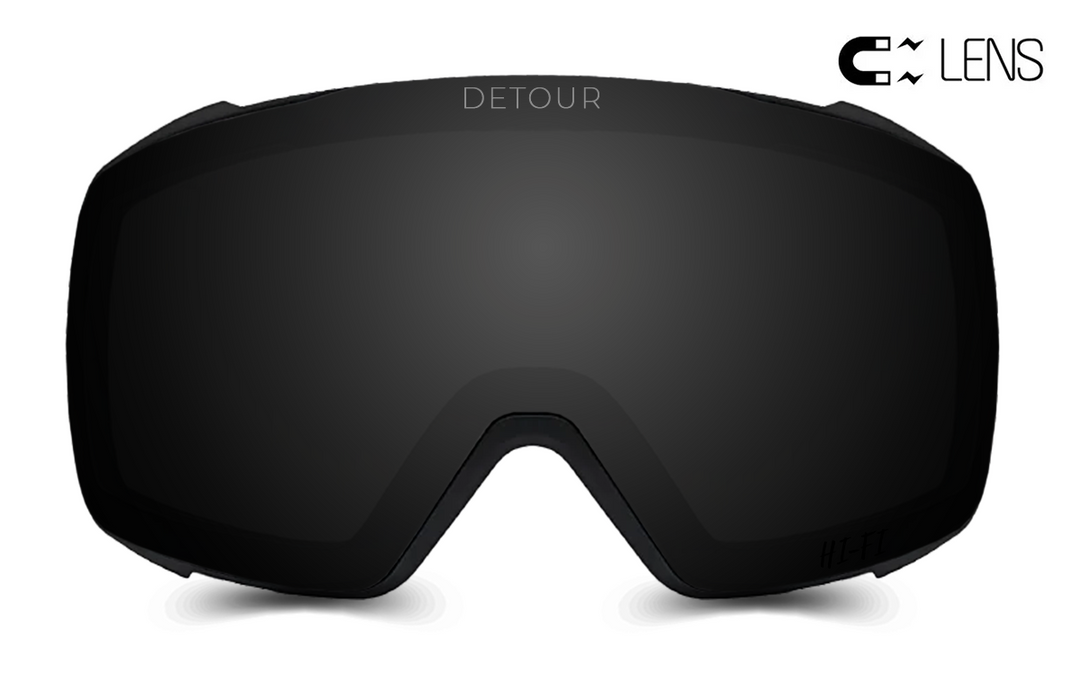 black lens ski goggles Key - Spare HI-FI Lens - Jet Black