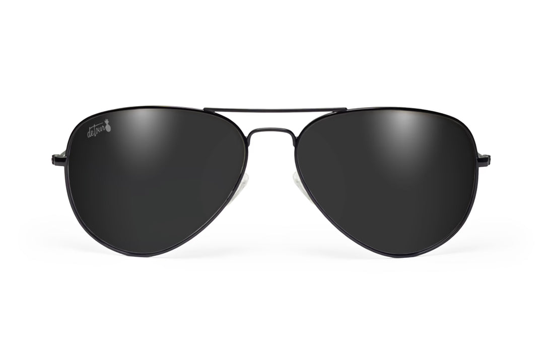 Pitch Black Aviator Sunglasses - Black Oasis | Detour – Detour