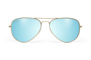 Dorado - Lente Azul Cielo Polarizado - Oasis