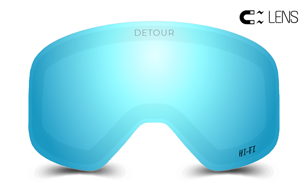 pow goggles PowPow - Spare HI-FI Lens - Ice Blue