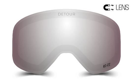 fox snow goggles PowPow - Spare HI-FI Lens - Silver Fox