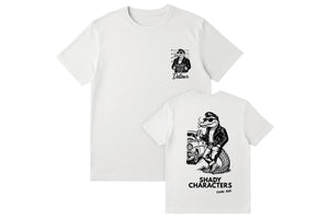 Camiseta con logotipo de neón