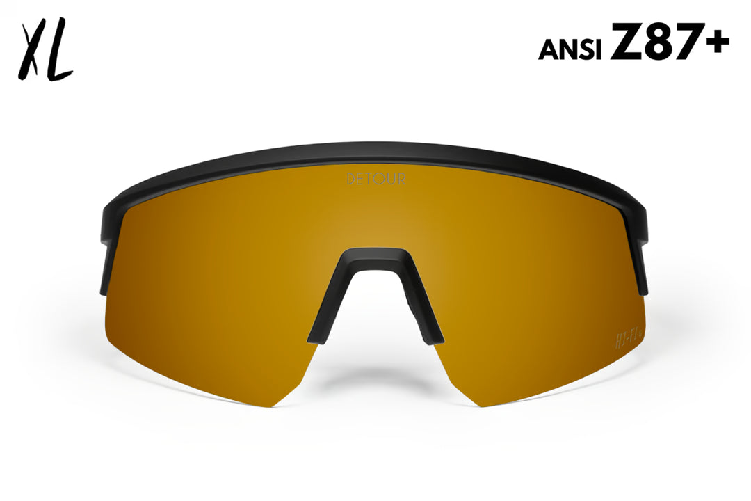 Surge XL - Matte Black - 24K Gold Sunglasses | Detour – Detour