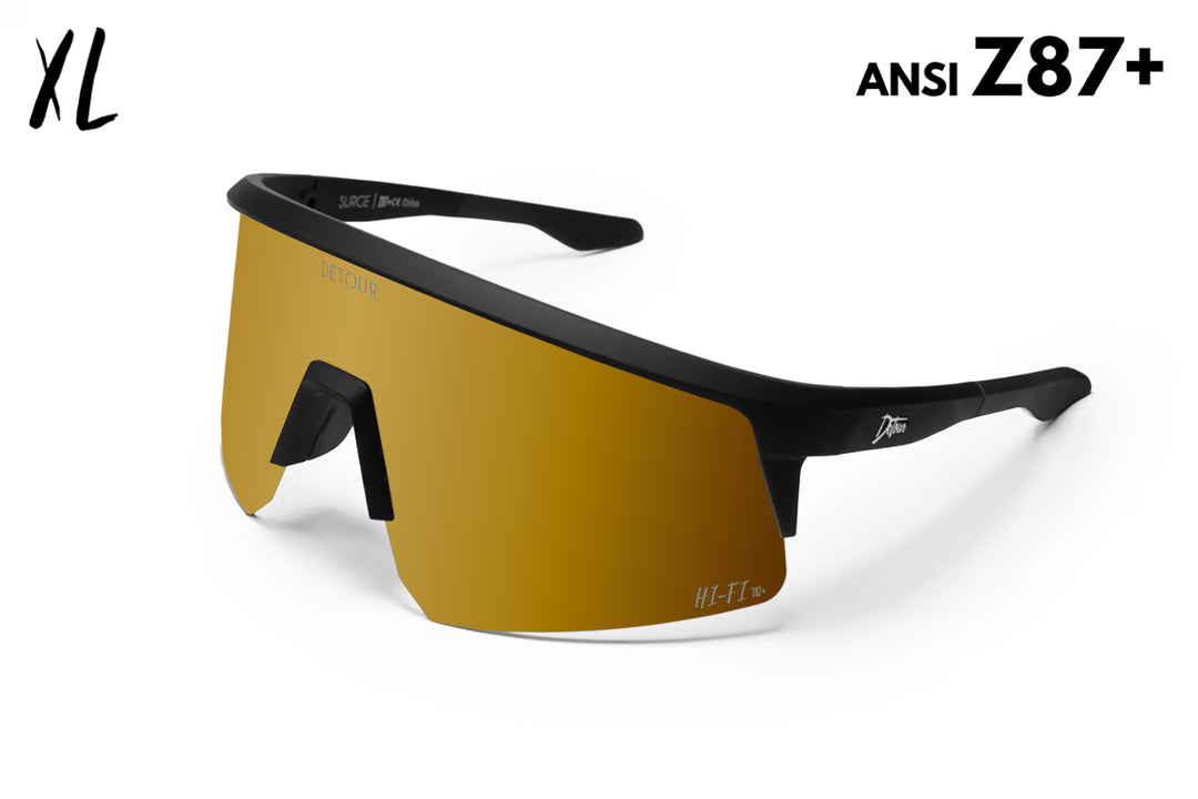 Surge XL - Matte Black - 24K Gold Sunglasses | Detour – Detour